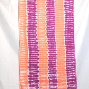 Striped Tie Dye Beach Towel, handmade tie dye beach towel, colorful beach towel