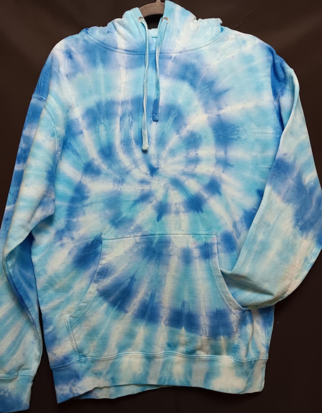 Tie Hoodie - Blue Two Tone main image 1