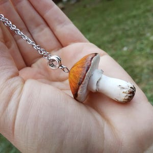 Paddenstoelketting Bossieraden Fee Paddenstoelhanger Natuurliefhebber cadeau Bosketting