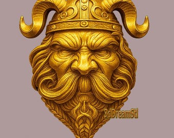 Ancient Viking Head STL model, CNC router engraver, artcam, Aspire, cnc files, wood, art, wall decor, CNC