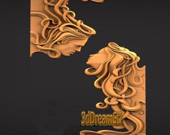 Couple in Love STL model, CNC router engraver, artcam, Aspire, cnc files, wood, art, wall decor, CNC