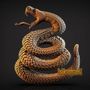 snake STL model, CNC router engraver, artcam, aspire, cnc files, wood, art, wall decor, CNC