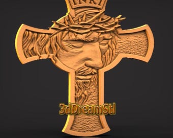 Modello STL di Gesù, incisore router CNC, artcam, aspire, file CNC, legno, arte, decorazione murale, cnc