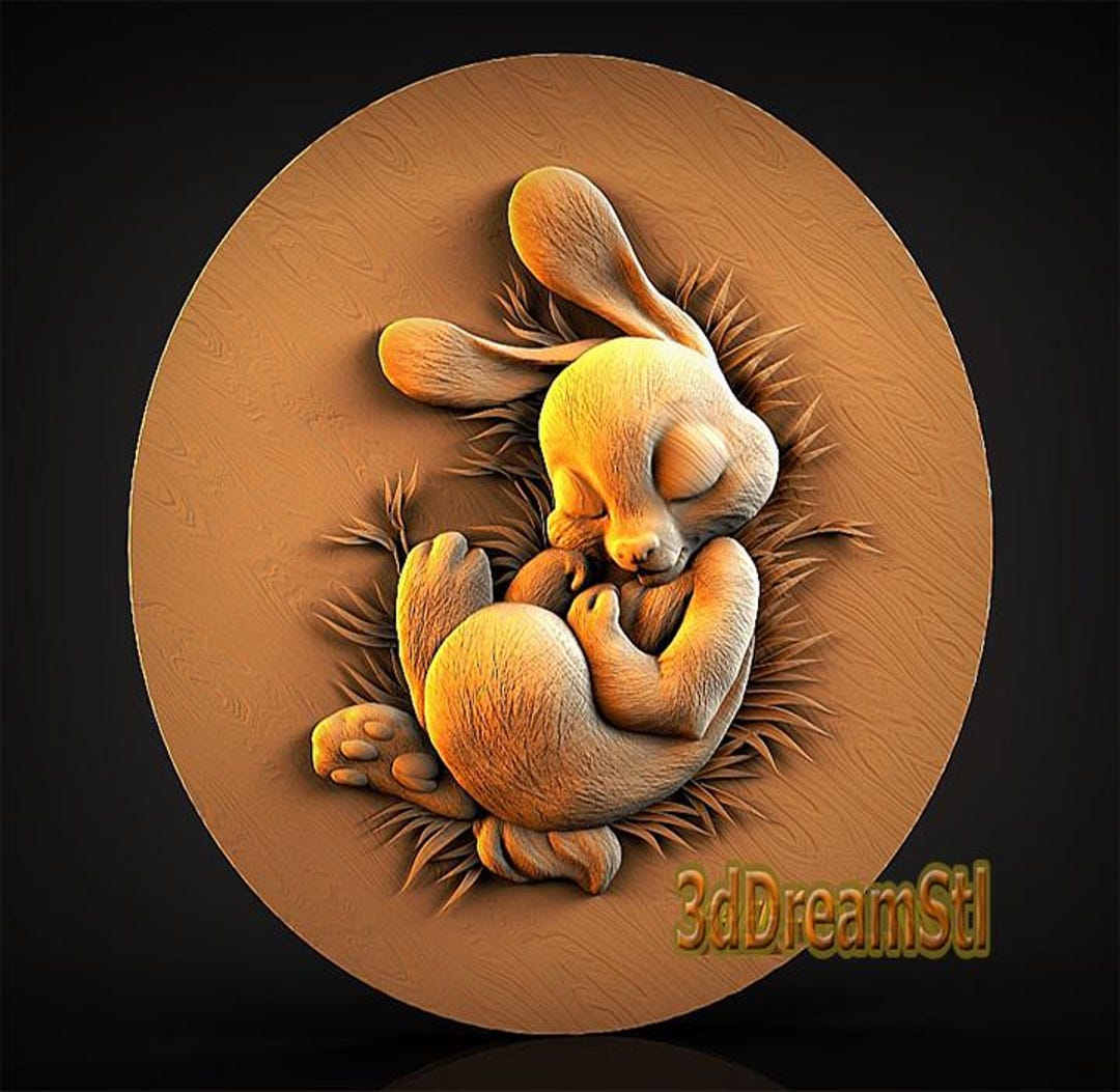 Bunny STL Model, CNC Router Engraver, Artcam, Aspire, Cnc Files, Wood ...