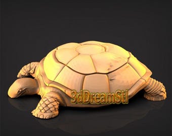 Turtle STL Model, CNC Router Engraver File
