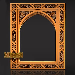 frame STL model, CNC router engraver, artcam, Aspire, cnc files, wood, art, wall decor, CNC