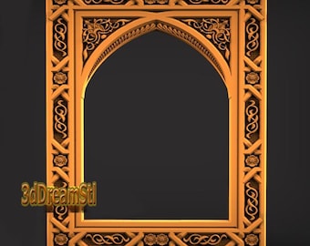 frame STL model, CNC router engraver, artcam, Aspire, cnc files, wood, art, wall decor, CNC