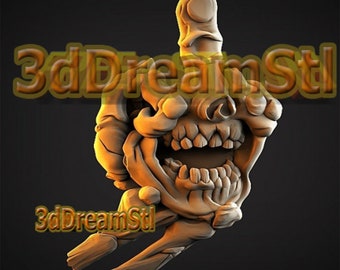 Middle Finger STL Model, CNC Router Engraver File (Digital Download)