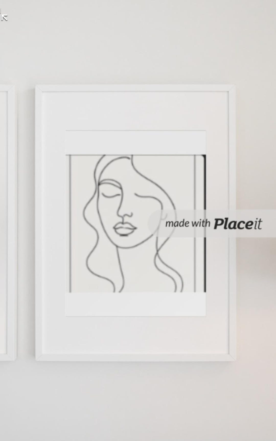 Minimalist Line Art Woman Face Print | Modern Boho Wall Art | Neutral ...