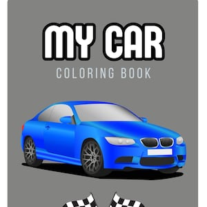 My Car Coloring Book, Race Car Coloring Sheets, Coloring Pages For Kids, Race Car Art Creative Kids Gifts, Family Coloring Pages