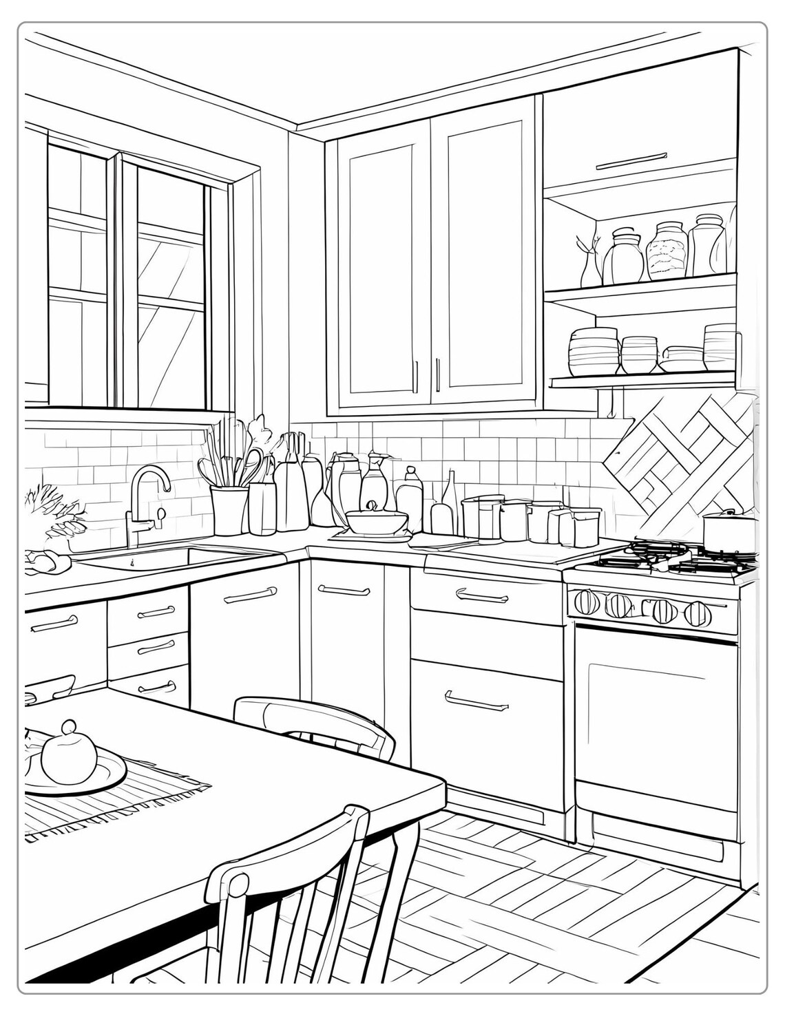 Home Sweet Home Coloring Book for Adults, Relaxing Coloring Pages