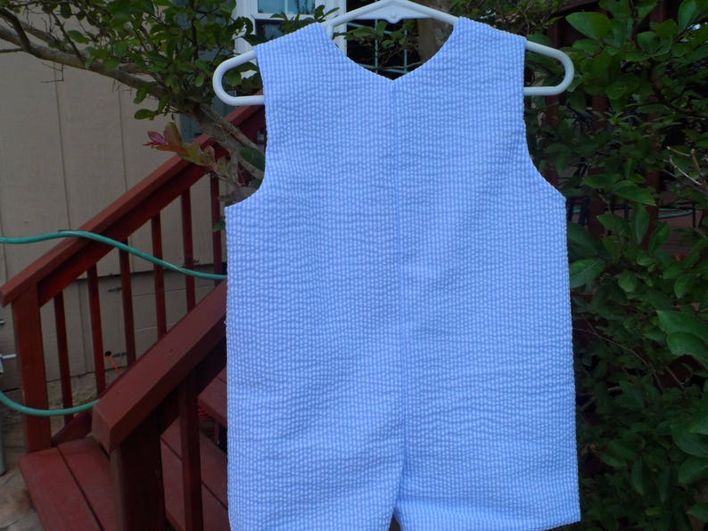 Boy/'s Jon Jon Romper with Drum Sizes 6 mo 3T Handmade Snaps in Crotch