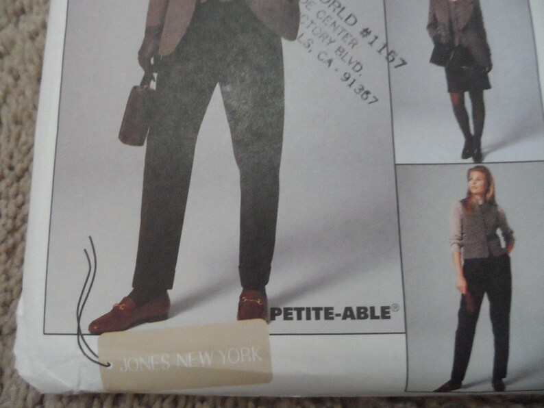 McCalls 8538 Misses Wardrobe Pattern Jacket Pants Size 18 Uncut Vest Skirt