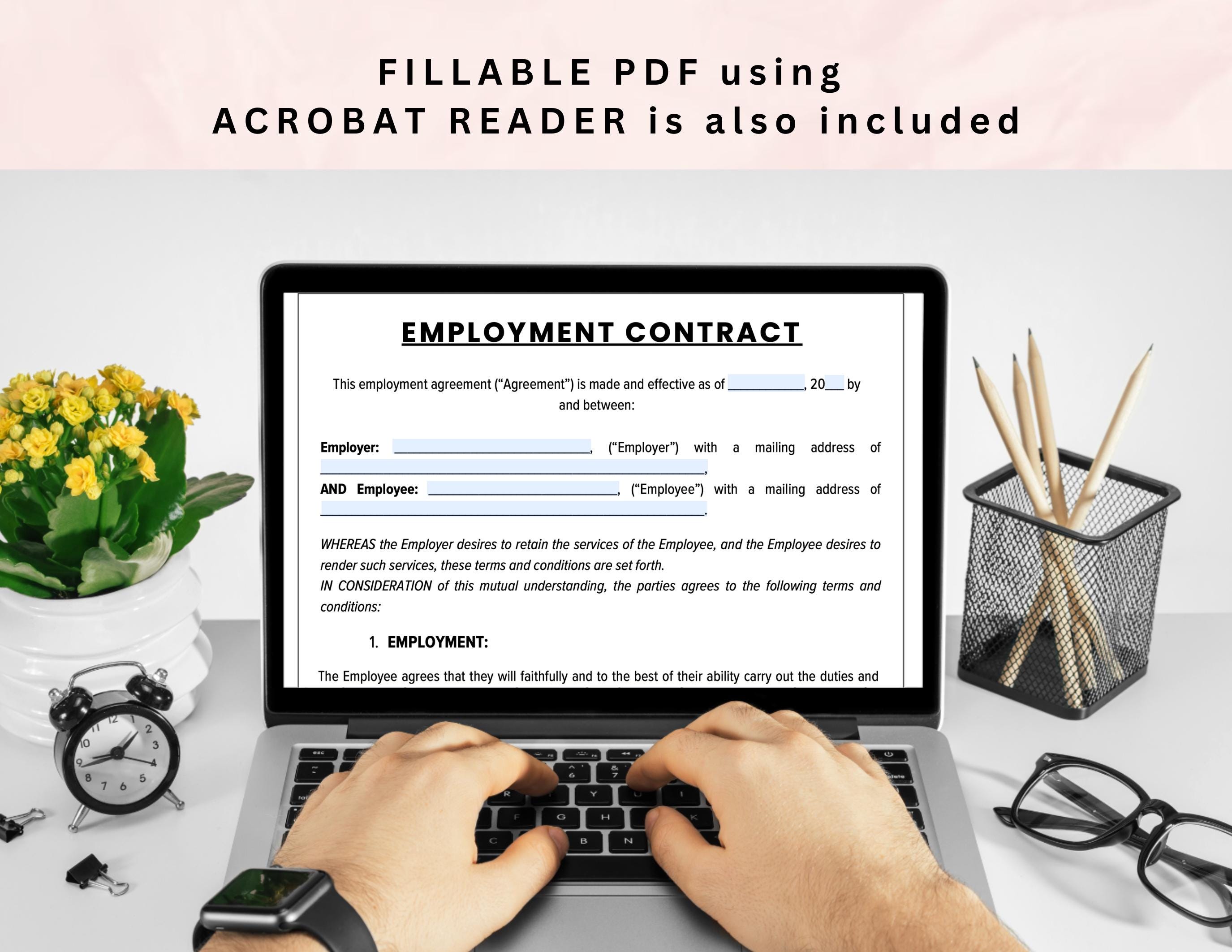 Employment Contract, Contract of Employment, Employment Agreement ...