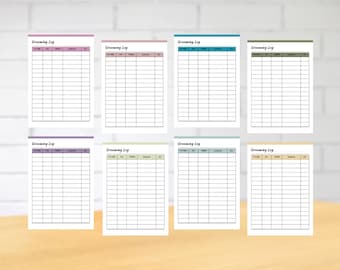 Pet Grooming Tracker or Dog Grooming Log Editable in Canva for Pet Grooming Business