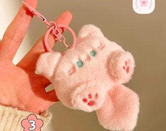 Kawaii Plush Keychain: Soft Character Bag Charm