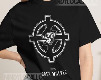 The Grey Wolves Shirt, Tour Concert Tee, Industrial Noise Graphic T-Shirt, Power Electronics Vintage Band Tee, Unisex S-5XL