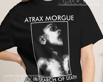 Atrax Morgue En Busca De La Muerte Shirt, Tour Concert Tee, Dark Ambient Graphic T-Shirt, Industrial Music Tee, Unisex S-5XL