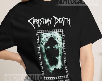 Christian Death Shirt, Tour Concert Tee, Deathrock Graphic T-Shirt, Gothic Punk Band Tee, Vintage Unisex Music Shirt, S-5XL