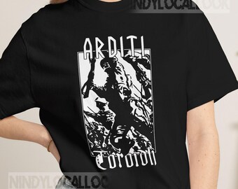 Toroidh Arditi Shirt, Tour Concert Tee, Martial Industrial Graphic T-Shirt, Dark Ambient Vintage Band Tee, Unisex Music Shirt, S-5XL