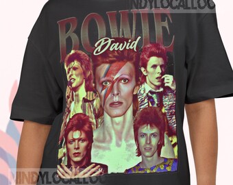 David Bowie Unisex Vintage Tee, best seller tour concert movie film design bootleg vintage retro shirt t-shirt sweater hoodie comfort colors