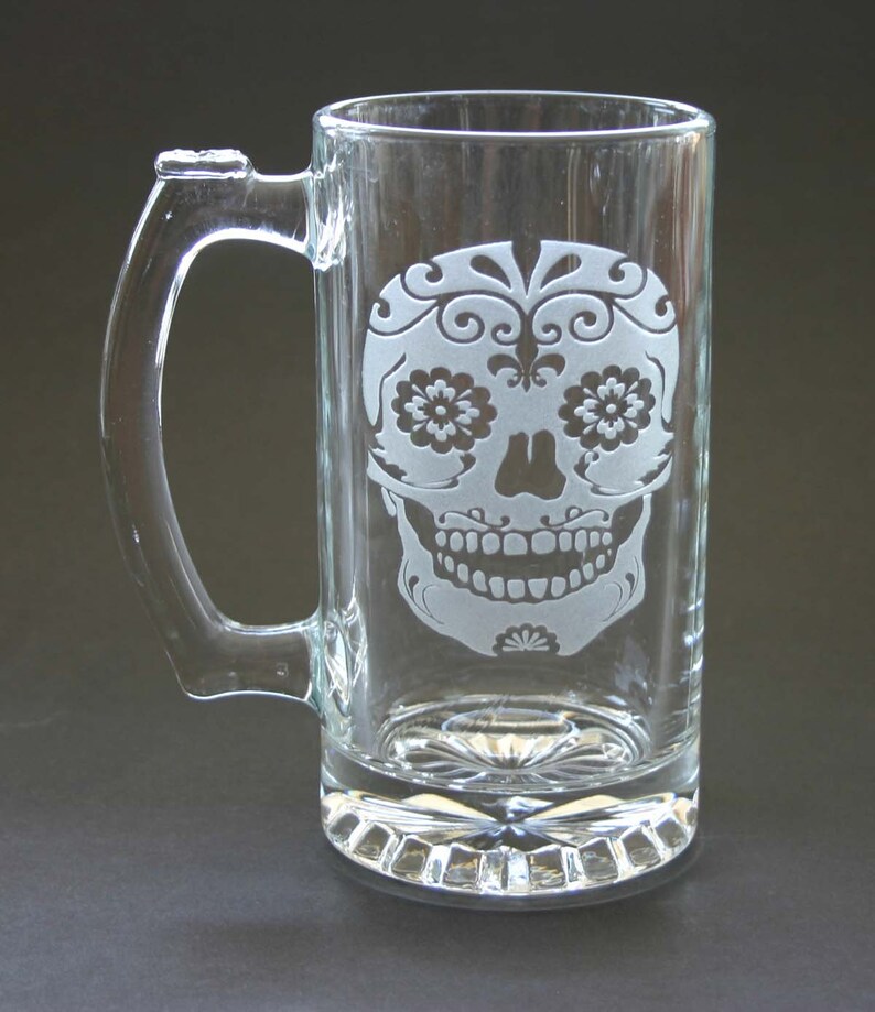 skull shaped beer mug