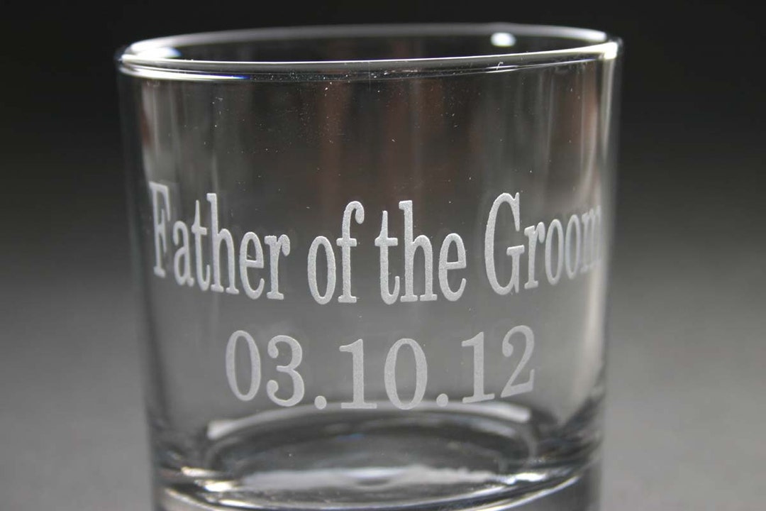 Custom Etched Rocks Glass Personalized Weddings Graduation Old ...