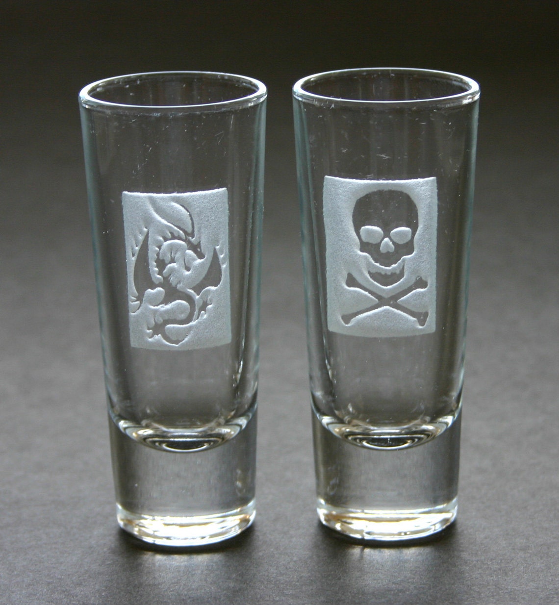 Custom Etched Shot Glasses Personalized Set Of 6 Weddings Etsy