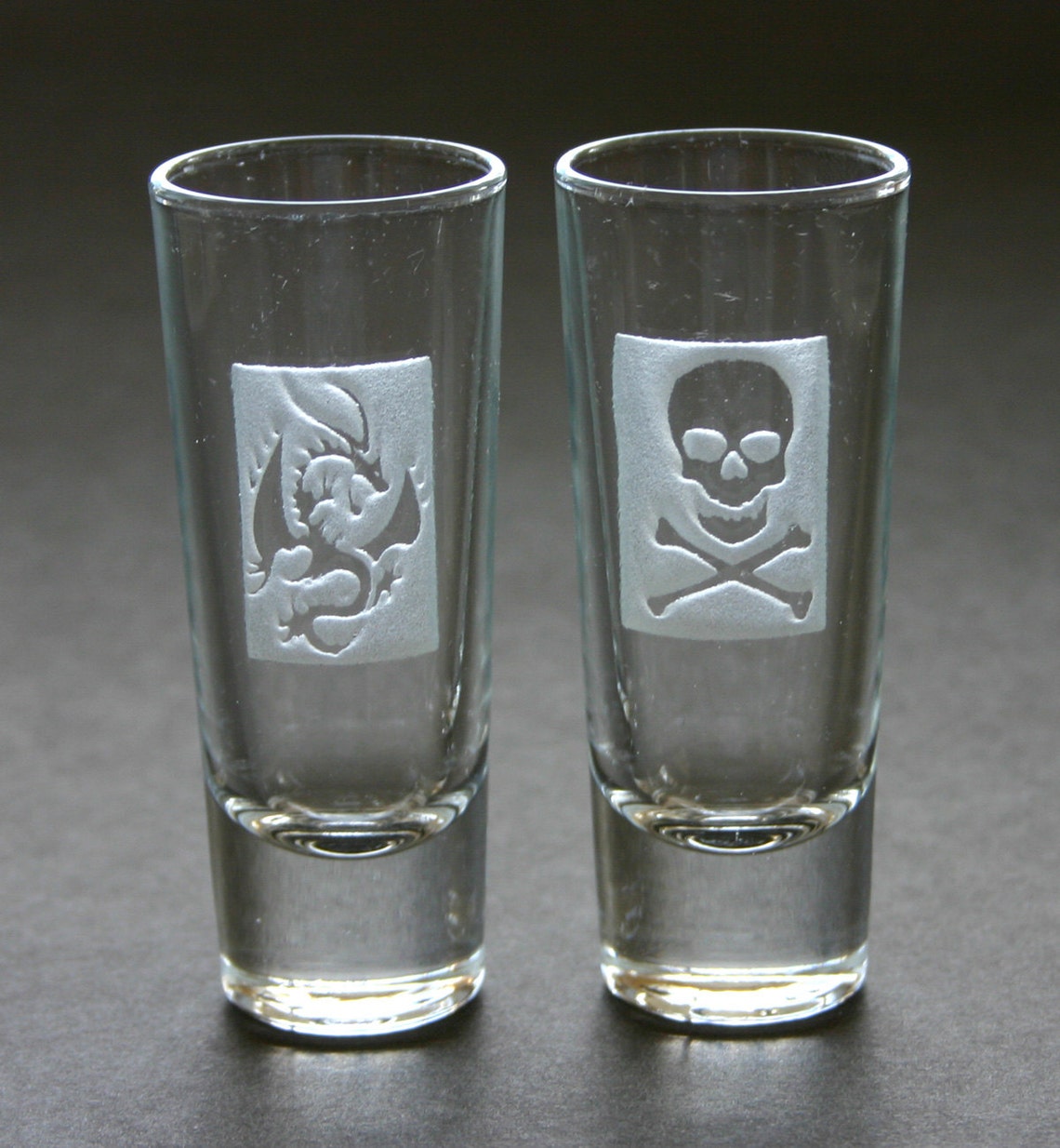 Custom Etched Shot Glasses Personalized Set of 6 Weddings Etsy