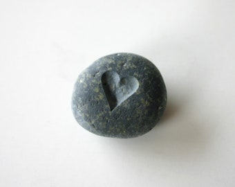 Heart Engraved Stone Tiny Pebble Worry Stone