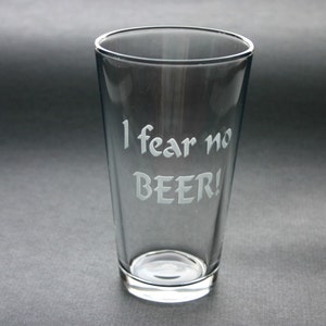 Custom Engraved Beer Glass Etched Pint Personalized Gift image 3