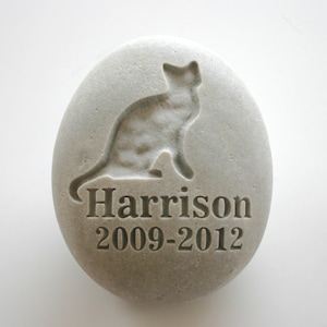Pierre tombale personnalisée pour animal de compagnie, chien, chat, perte d'un animal de compagnie, pierre tombale personnalisée image 1