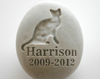 Pet Memorial Stone Custom Engraved Dog Cat Pet Loss Personalized Grave Stone Marker