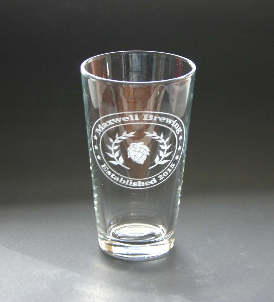Personalized Beer Glass Set of 4 Pint Glasses Custom Etched Etsy