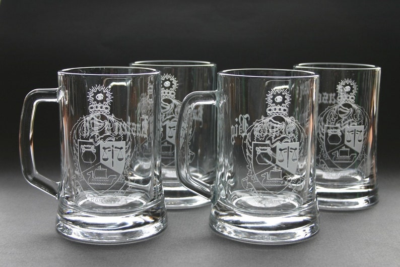 Custom Etched Beer Mug Set of 2 Wedding Bestman Groomsmen Etsy