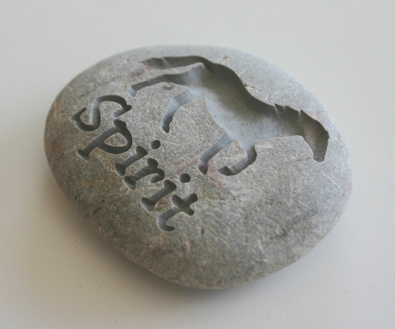 Custom Engraved Horse Memorial Stone Pet Loss River Rock Grave Etsy