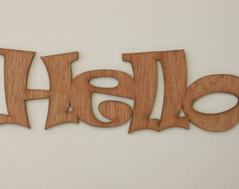 Hello Wood Sign Wedding Gift House Warming Gift