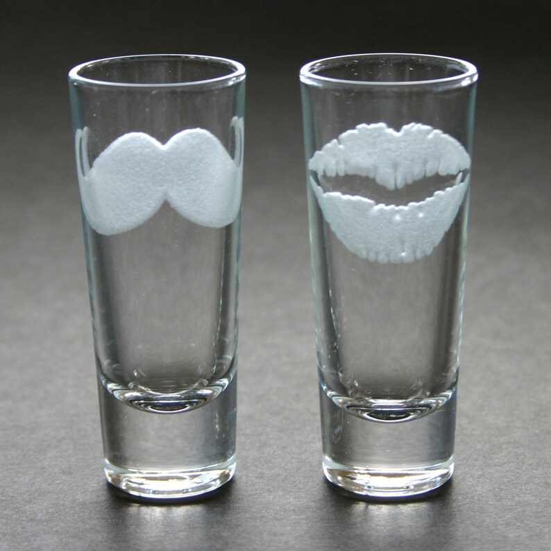 Custom Etched Shot Glasses Personalized Set of 6 Weddings Etsy