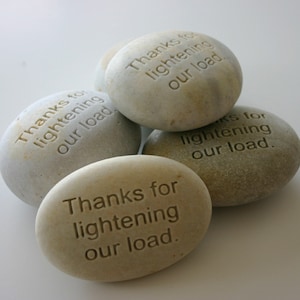Custom Engraved Worry Stone Personalized Pocket Rock Name Stone 