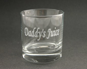 Personalized Rocks Glass Custom Etched High Ball