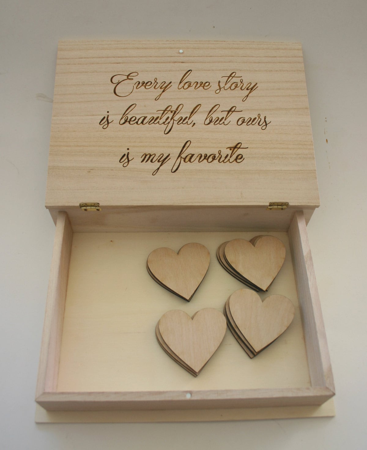 Every Love Story is Beautiful but Ours is My Favorite Engraved Wooden ...