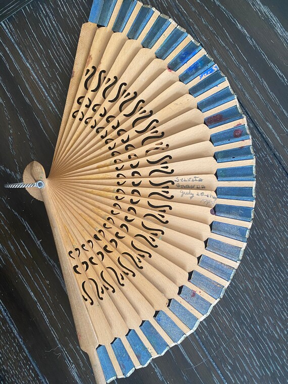 Hand painted Hand Fan - image 5