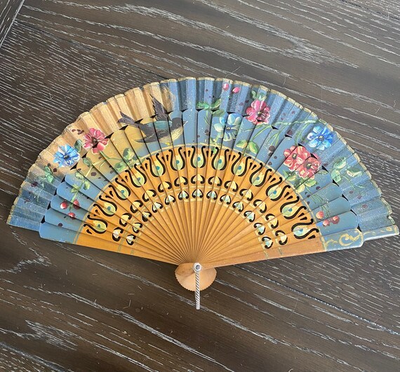 Hand painted Hand Fan - image 7