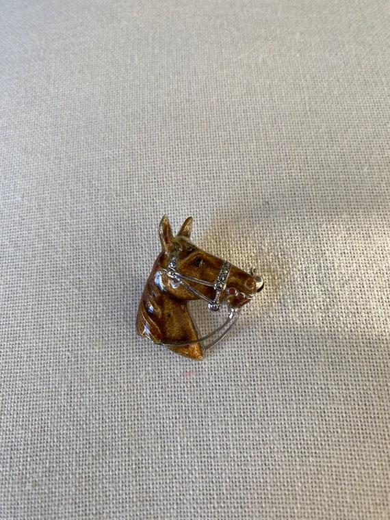 Alice Caviness Sterling Vintage Horsehead Pin