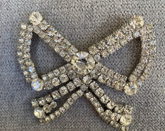 Kirks Folly Rhinestone Bow pin