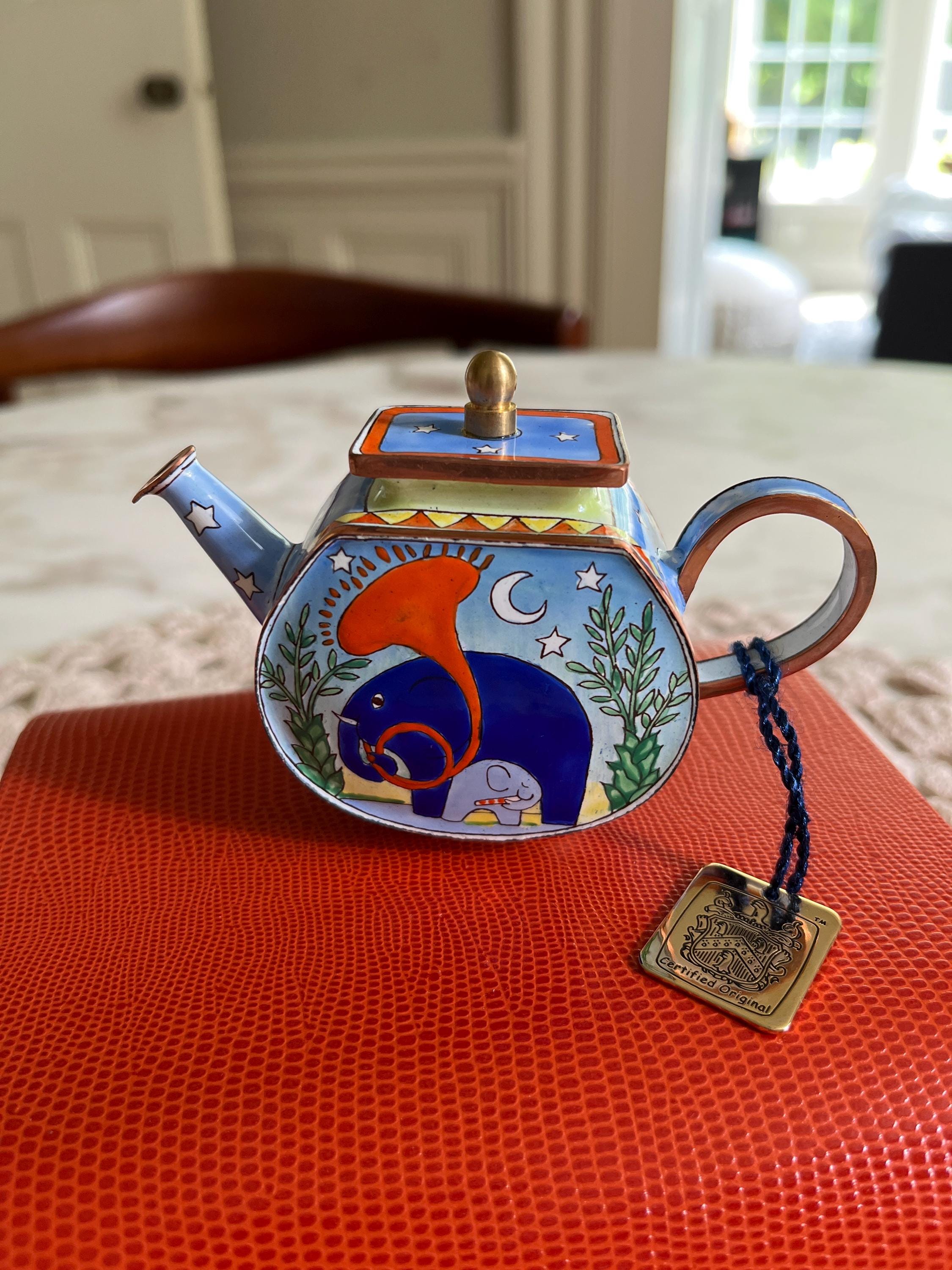 【メーカー直売】 Painted Hand Collection Vita Di Charlotte Enamel Pot Tea ポット・急須