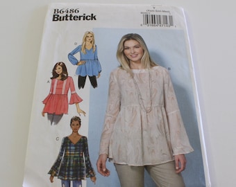 Patron Butterick B6486, haut tunique ample, TP-M