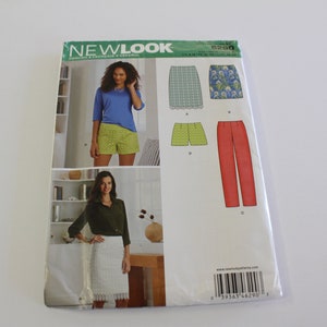 New Look 6290 skirt and pants sewing pattern. Fitted Skirts and Pants Pattern, sz 4-16  waist 22&quot;-30&quot;, New look pants shorts and skirts