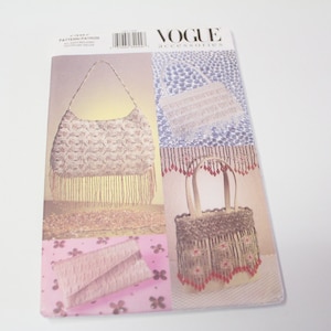 Vogue Accessories 7487 Beaded Evening Bags sewing pattern, Beaded Evening Bags Pattern, Vogue Accessories, 7847, 1960&#39;s style beaded bags