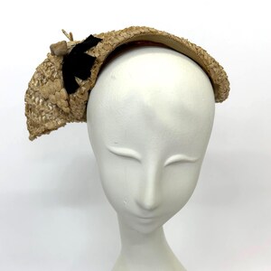 Vintage 1950’s Marie Buffehr Wool Felt Slouch Hat Tilted Womens Black Hat - Etsy main image 4